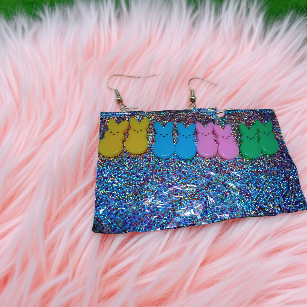 Bunny peeps earrings