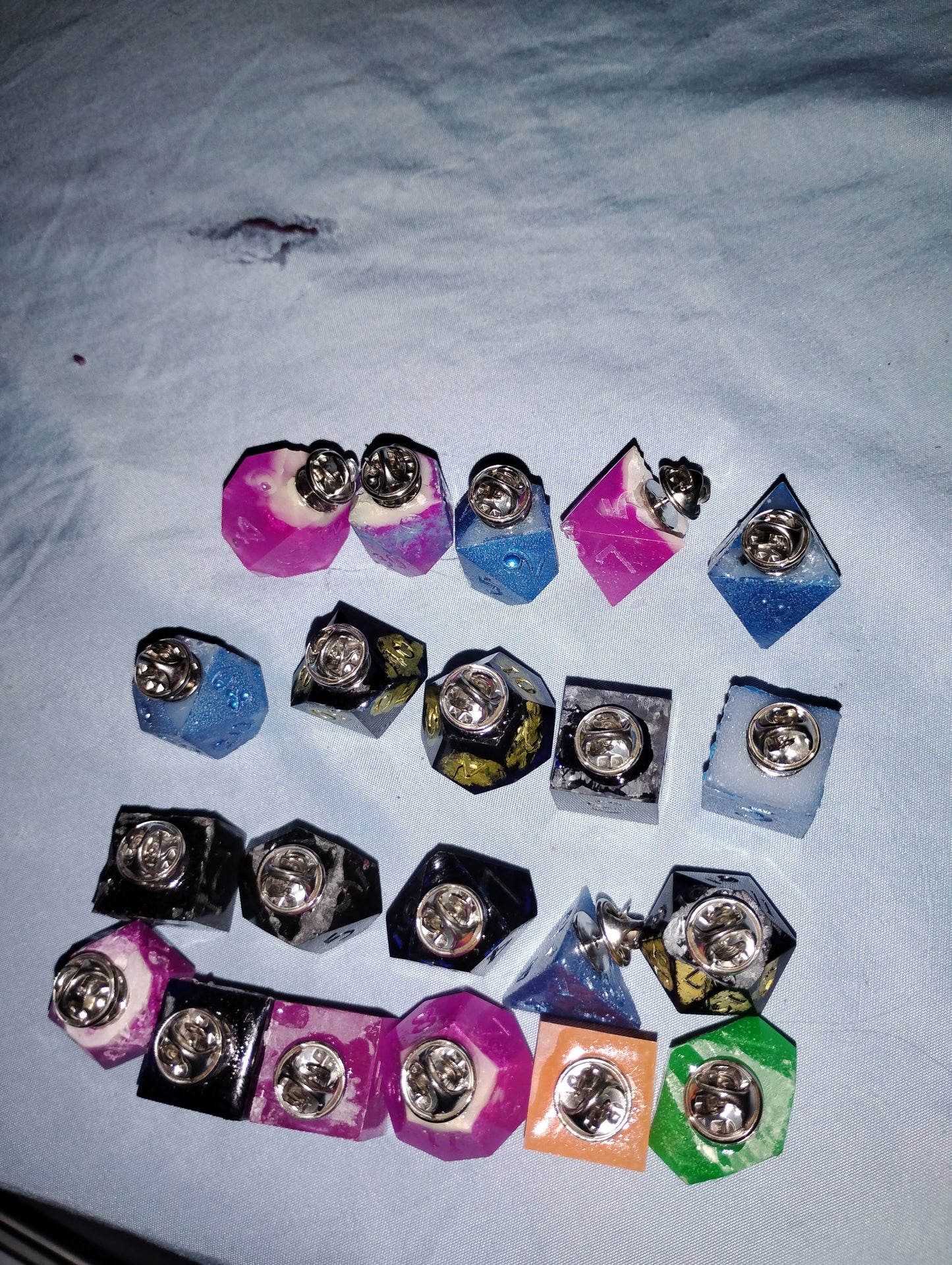 D&d dice pins