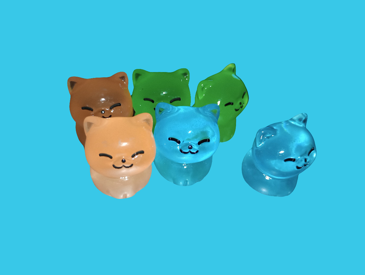 Glow in the dark cat's