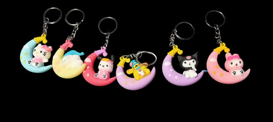 Sanrio siting on moon