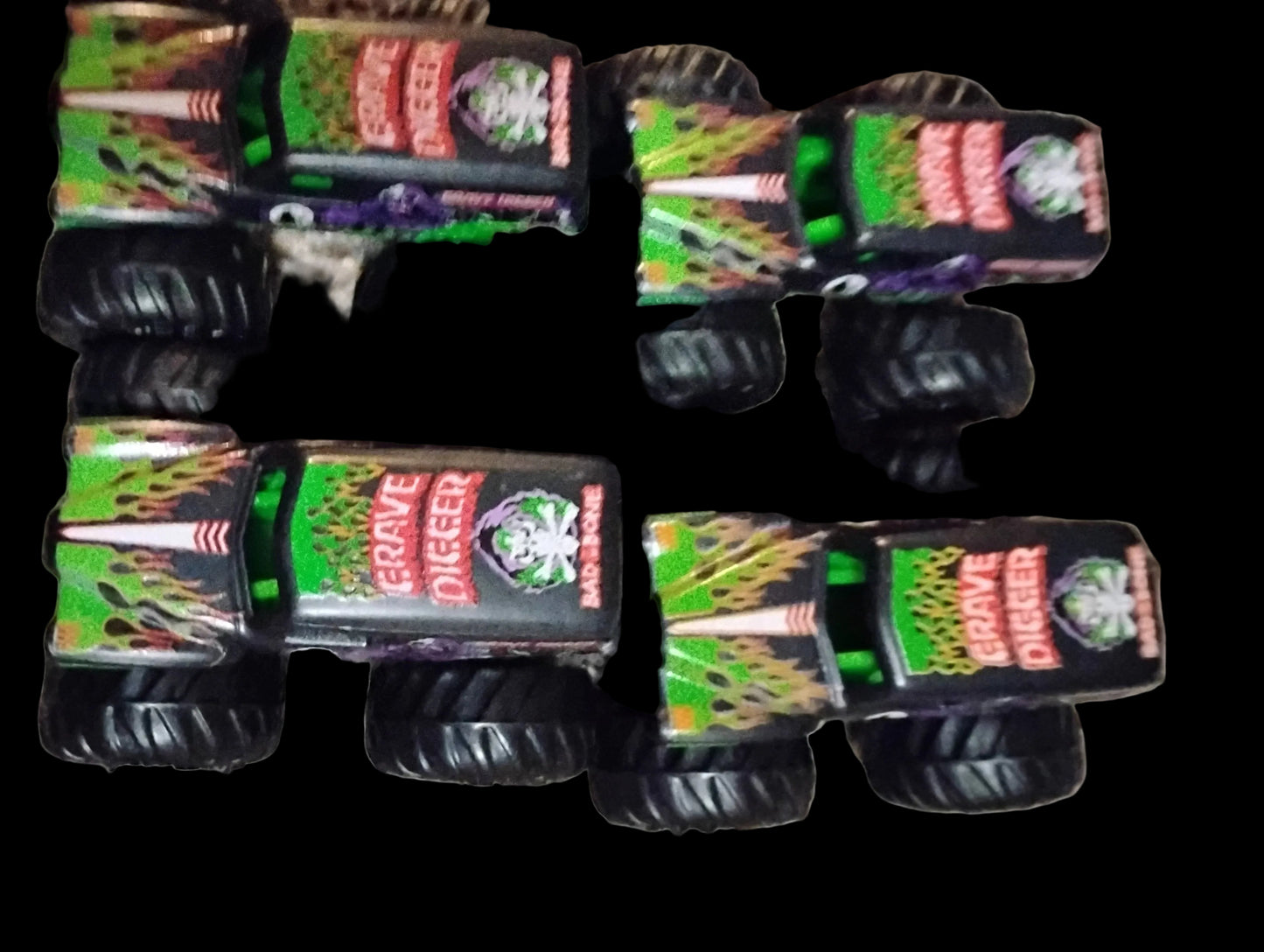 Monster truck and Hot Wheels