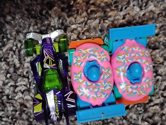 Monster truck and Hot Wheels
